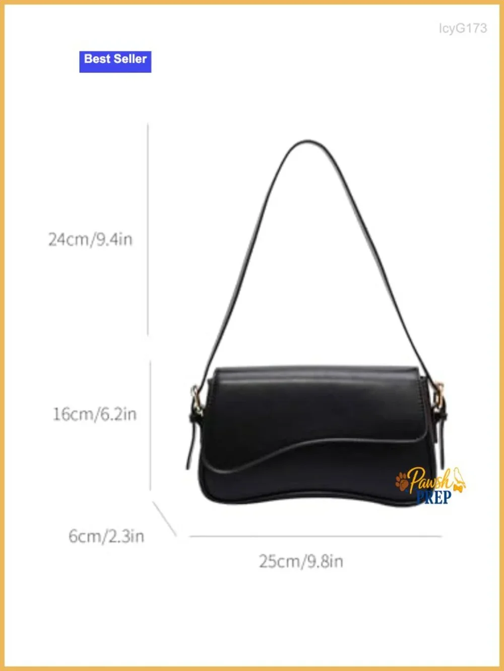 Vegan Leather Shoulder Bag Crossbody Hobo Purse Magnetic Closure Y2K Retro